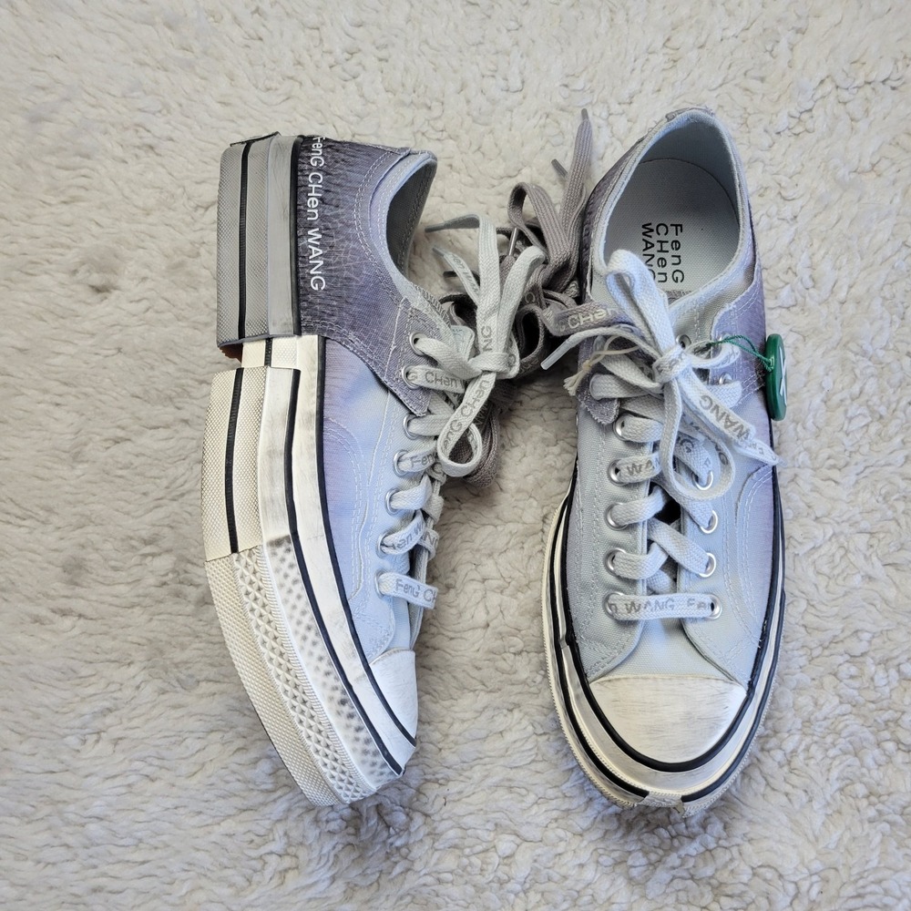 FenG CHen WANG x Converse Sneakers Men's 8.5 Women's 10.5 Gray Distressed